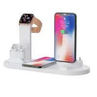 4 in 1 Wireless Charger Charging Stand Dock Station For iPhone , Stand For Apple Watch Wireless Charging Case for AirPods pro